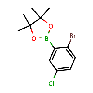 2-(2-Bromo-5-chlorophenyl)-4,4,5,5-tetramethyl-1,3,2-dioxaborolane