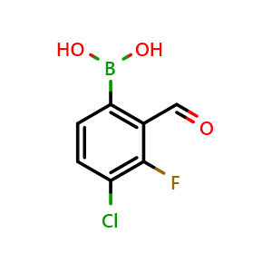 4-Chloro-3-fluoro-2-formylphenylboronic acid