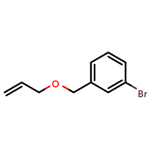 Chemical structure of Ally-(3-bromobenzyl)ether , CAS 854616-68-5, AChemBlock N25493