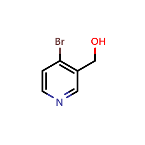 Chemical structure of 4-Bromo-3-pyridinemethanol , CAS 197007-87-7, AChemBlock N25521