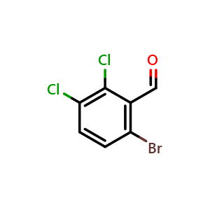 Chemical structure of 6-Bromo-2,3-dichlorobenzaldehyde , CAS 945999-86-0, AChemBlock N25547