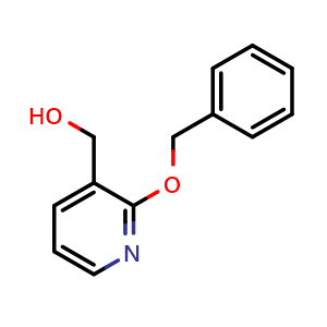 Chemical structure of [2-(Benzyloxy)pyridin-3-yl]methanol , CAS 329980-39-4, AChemBlock N25556
