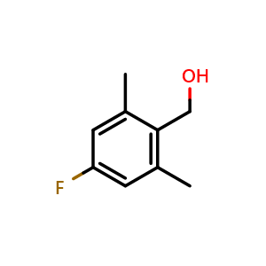 Chemical structure of 2,6-Dimethyl-4-fluorobenzyl alcohol , CAS 773868-67-0, AChemBlock N25588