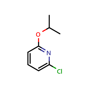 Chemical structure of 2-Chloro-6-isopropoxypyridine , CAS 89481-98-1, AChemBlock N25603
