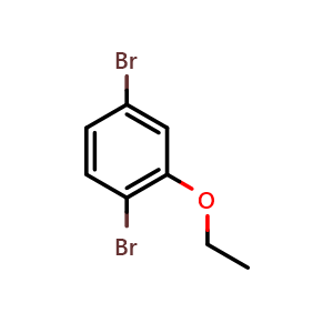 Chemical structure of 1,4-Dibromo-2-ethoxy-benzene , CAS 1208077-63-7, AChemBlock N25686