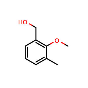 Chemical structure of 2-Methoxy-3-methylbenzyl alcohol , CAS 74090-48-5, AChemBlock N25714