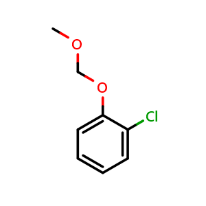 Chemical structure of 1-Chloro-2-(methoxymethoxy)benzene , CAS 27701-22-0, AChemBlock N25780