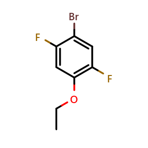 Chemical structure of 1-Bromo-2,5-difluoro-4-ethoxybenzene , CAS 1826110-08-0, AChemBlock N25786