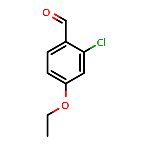 Chemical structure of 2-Chloro-4-ethoxybenzaldehyde , CAS 245368-31-4, AChemBlock N25806
