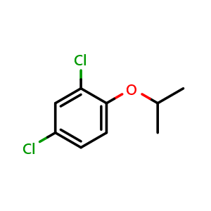Chemical structure of 2,4-dichloro-1-isopropoxybenzene , CAS 6851-40-7, AChemBlock N25845