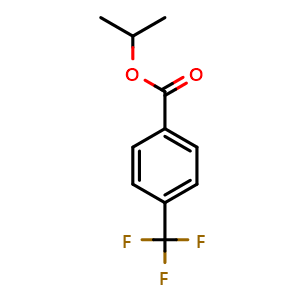 Chemical structure of Isopropyl 4-(trifluoromethyl)benzoate , CAS 444993-17-3, AChemBlock N25900