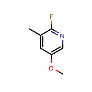 Chemical structure of 2-Fluoro-5-methoxy-3-methylpyridine , CAS 1228898-05-2, AChemBlock N25926
