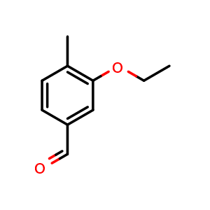 Chemical structure of 3-Ethoxy-4-methylbenzaldehyde , CAS 157143-20-9, AChemBlock N25935