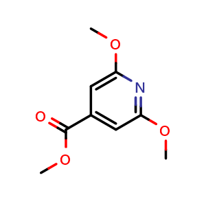 Chemical structure of Methyl 2,6-dimethoxypyridine-4-carboxylate , CAS 52606-00-5, AChemBlock N25952