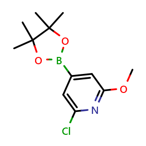 2-chloro-6-methoxy-4-(4,4,5,5-tetramethyl-1,3,2-dioxaborolan-2-yl)pyridine