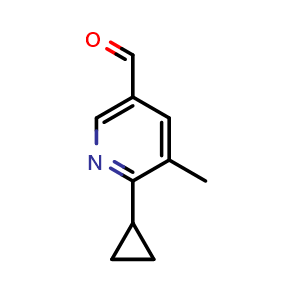 2-Cyclopropyl-3-methylpyridine-5-carbaldehyde