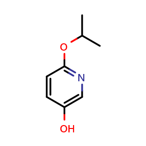 Chemical structure of 6-Isopropoxypyridin-3-ol , CAS 903886-71-5, AChemBlock N26096