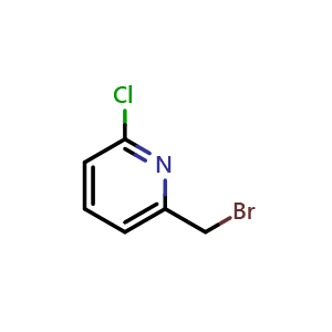 Chemical structure of 2-(Bromomethyl)-6-chloropyridine , CAS 63763-79-1, AChemBlock N26153