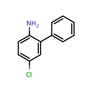 Chemical structure of 4-Chloro-2-phenylaniline , CAS 73006-78-7, AChemBlock N26161