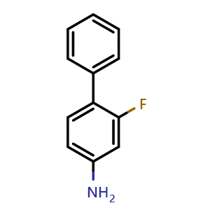 Chemical structure of 3-Fluoro-4-phenylaniline , CAS 360771-05-7, AChemBlock N26330