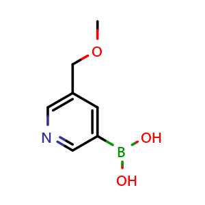 Chemical structure of 5-(methoxymethyl)-3-pyridinyl boronic acid , CAS 200204-95-1, AChemBlock N26353