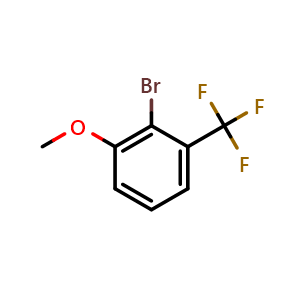 Chemical structure of 2-Bromo-1-methoxy-3-(trifluoromethyl)benzene , CAS 914635-64-6, AChemBlock N26433