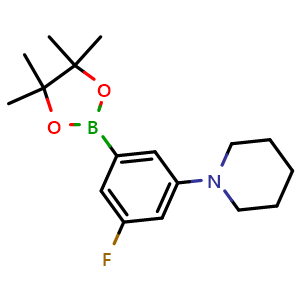 1-(3-fluoro-5-(4,4,5,5-tetramethyl-1,3,2-dioxaborolan-2-yl)phenyl)piperidine