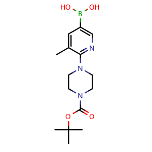 (6-(4-(Tert-butoxycarbonyl)piperazin-1-yl)-5-methylpyridin-3-yl)boronic acid