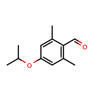 Chemical structure of 2,6-Dimethyl-4-isopropoxybenzaldehyde , CAS 1538505-94-0, AChemBlock N26527