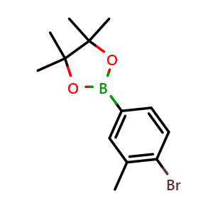 Chemical structure of 4-Bromo-3-methylphenylboronic acid pinaco ester , CAS 2121511-60-0, AChemBlock N26544
