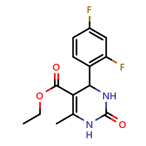 Ethyl 4-(2,4-difluorophenyl)-6-methyl-2-oxo-1,2,3,4-tetrahydro-5-pyrimidinecarboxylate