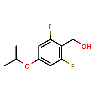 Chemical structure of 2,6-Difluoro-4-isopropyloxybenzyl alcohol , CAS 438049-80-0, AChemBlock N26592