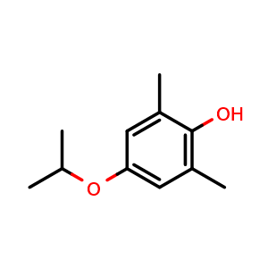 Chemical structure of 2,6-Dimethyl-4-isopropoxyphenol , CAS 1449008-20-1, AChemBlock N26617