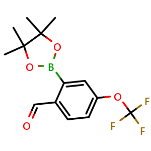 2-(4,4,5,5-tetramethyl-1,3,2-dioxaborolan-2-yl)-4-(trifluoromethoxy)benzaldehyde