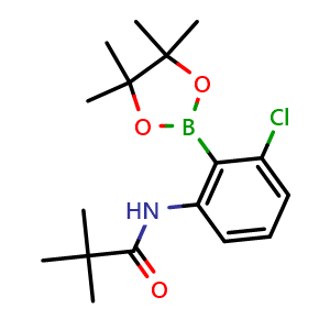N-(3-Chloro-2-(4,4,5,5-tetramethyl-1,3,2-dioxaborolan-2-yl)phenyl)pivalamide