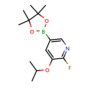 2-fluoro-3-isopropoxy-5-(4,4,5,5-tetramethyl-1,3,2-dioxaborolan-2-yl)pyridine