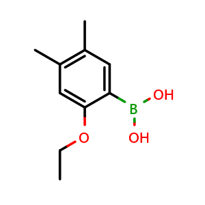 Chemical structure of 4,5-Dimethyl-2-ethoxyphenylboronic acid , CAS 2121514-54-1, AChemBlock N26736