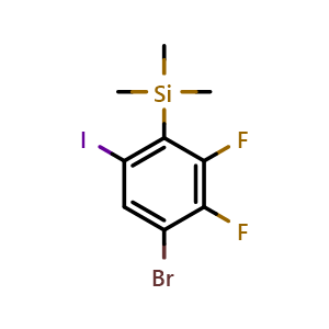 4-Bromo-2,3-difluoro-6-iodo-1-(trimethylsilyl)benzene