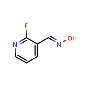 Chemical structure of 2-Fluoropyridine-3-carboxaldehyde oxime , CAS 1319649-65-4, AChemBlock N26790