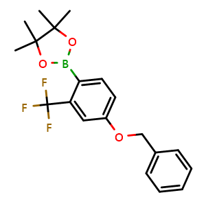 2-(4-(benzyloxy)-2-(trifluoromethyl)phenyl)-4,4,5,5-tetramethyl-1,3,2-dioxaborolane