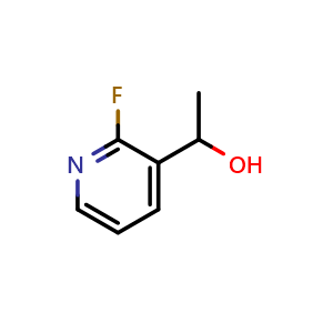 Chemical structure of 1-(2-Fluoropyridin-3-yl)ethanol , CAS 79574-61-1, AChemBlock N26796