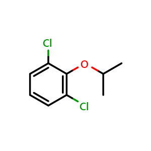Chemical structure of 1,3-Dichloro-2-isopropoxybenzene , CAS 57678-22-5, AChemBlock N26834