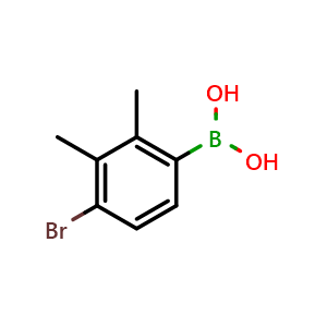 Chemical structure of 4-Bromo-2,3-dimethylphenylboronic acid , CAS 1451391-29-9, AChemBlock N26857