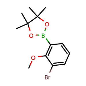 2-(3-bromo-2-methoxyphenyl)-4,4,5,5-tetramethyl-1,3,2-dioxaborolane