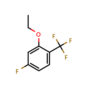 Chemical structure of 2-Ethoxy-4-fluorobenzotrifluoride , CAS 1233541-58-6, AChemBlock N26928
