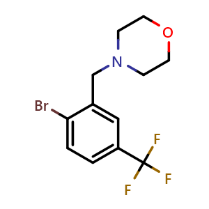 4-[[2-Bromo-5-(trifluoromethyl)phenyl]methyl]morpholine