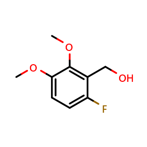 Chemical structure of 2,3-Dimethoxy-6-fluorobenzyl alcohol , CAS 1260814-69-4, AChemBlock N26973