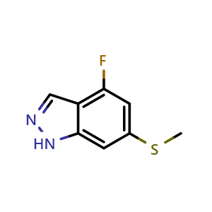 4-Fluoro-6-(methylthio)-1H-indazole