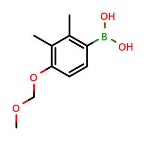 Chemical structure of 2,3-Dimethyl-4-(methoxymethoxy)phenylboronic acid , CAS 1451392-24-7, AChemBlock N27018