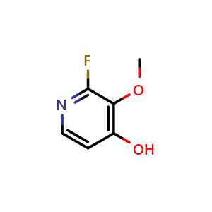 Chemical structure of 2-Fluoro-4-hydroxy-3-methoxypyridine , CAS 1184172-38-0, AChemBlock N27050
